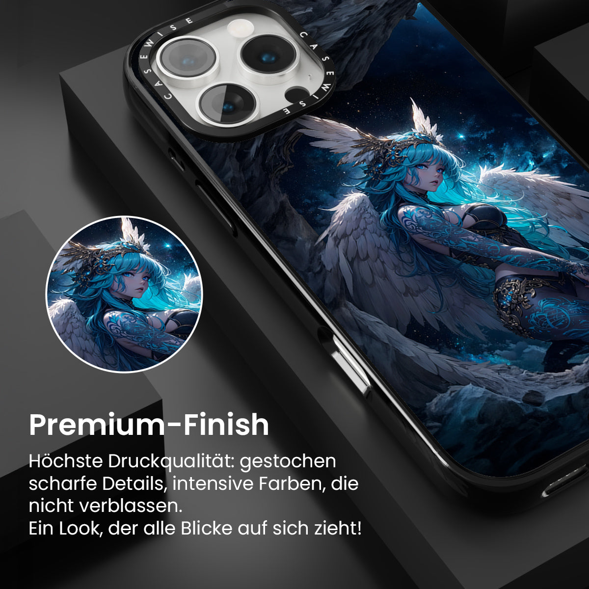 Blaues Engel Mädchen - Hülle