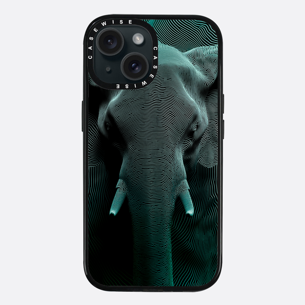 Optischer Moir -Elefant - Hülle