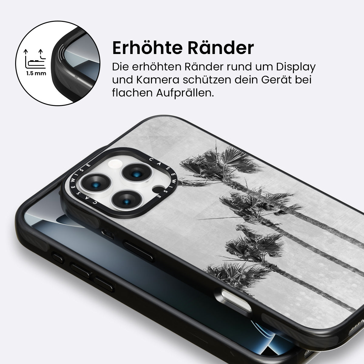 Kalifornische Vibes |monochrome Kunst - Hülle