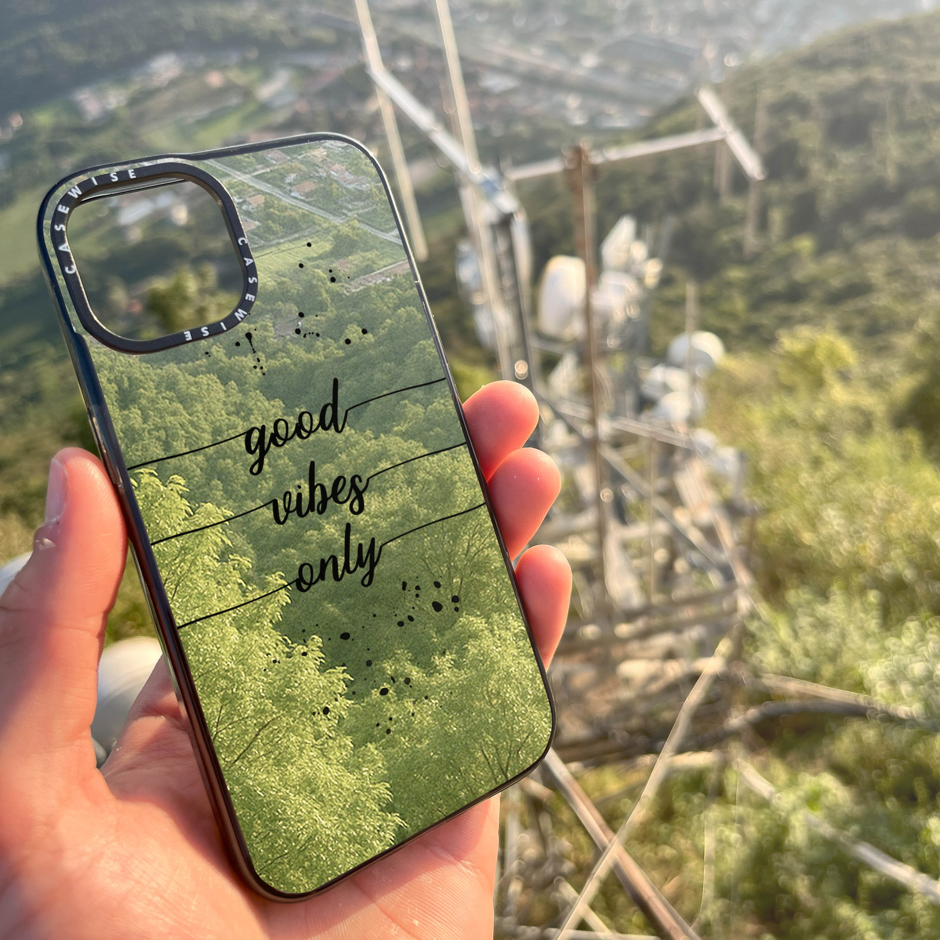 Textkunst nur gute Stimmung - Hülle