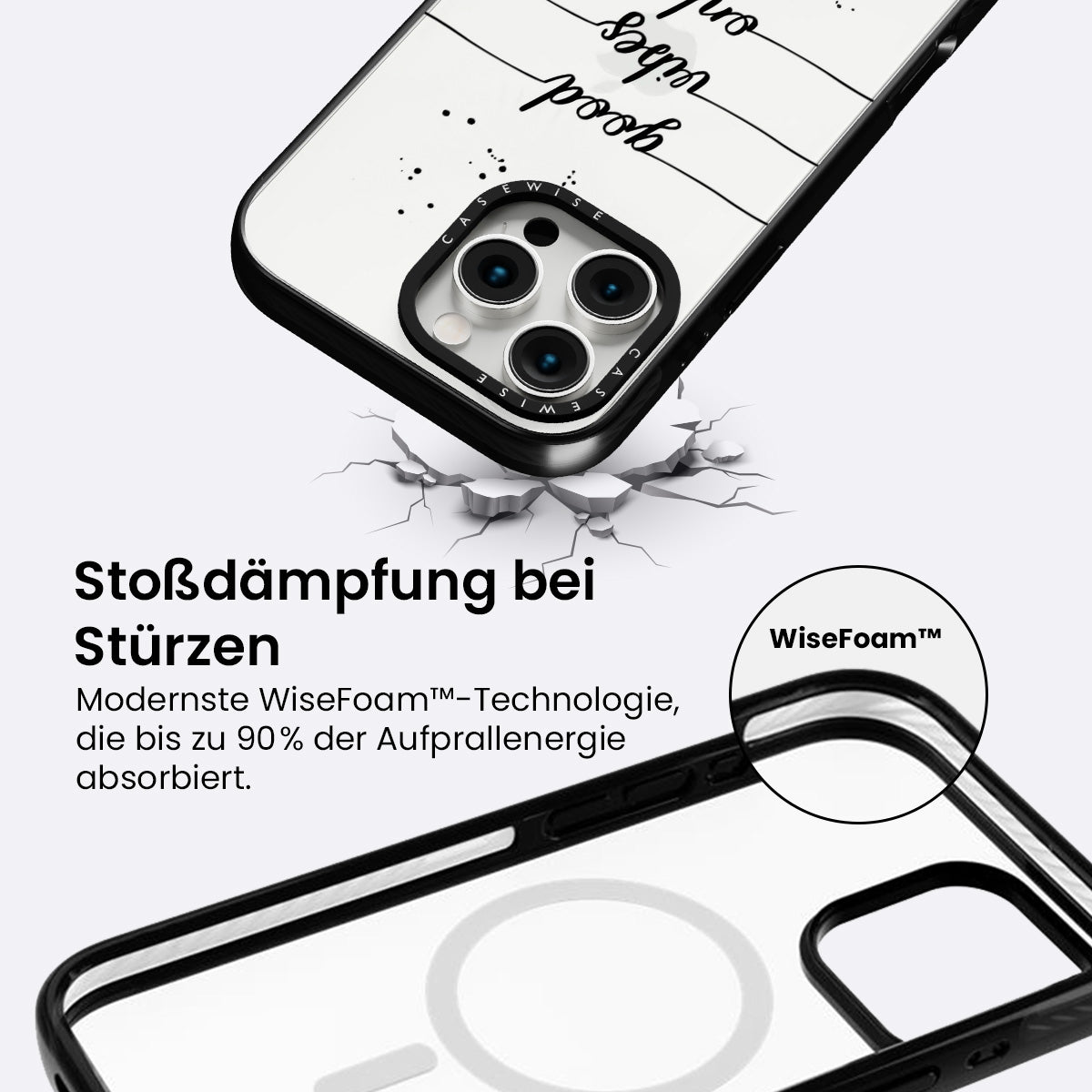 Textkunst nur gute Stimmung - Hülle