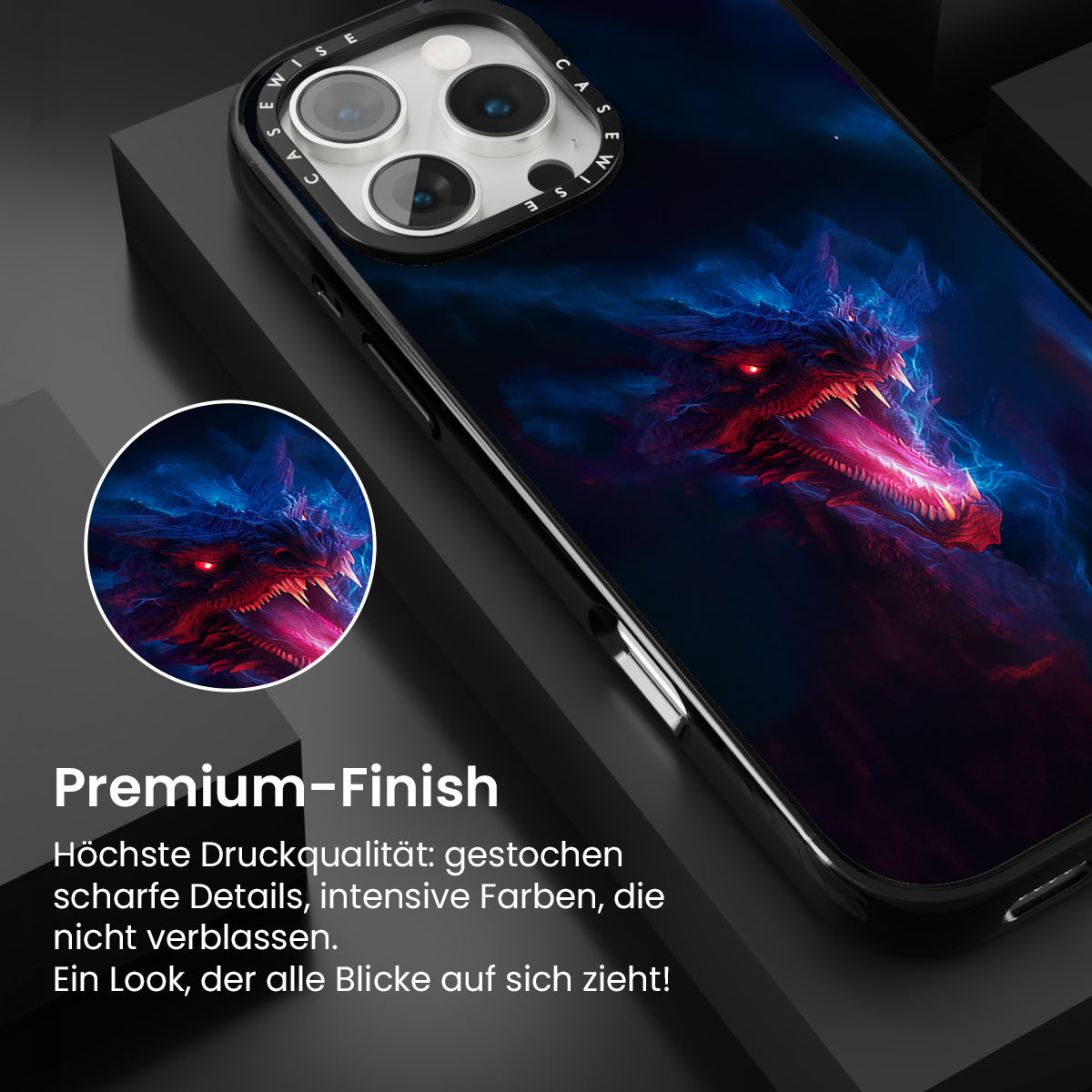 Magischer blauer Drache - Hülle