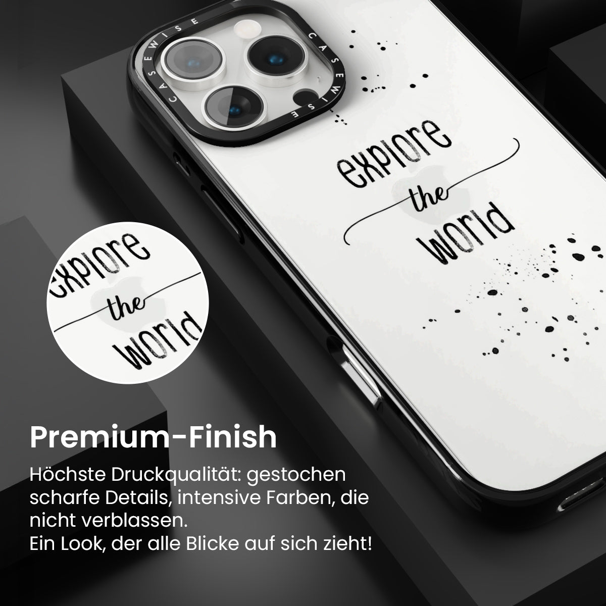 Textkunst erkunden Sie die Welt - Hülle