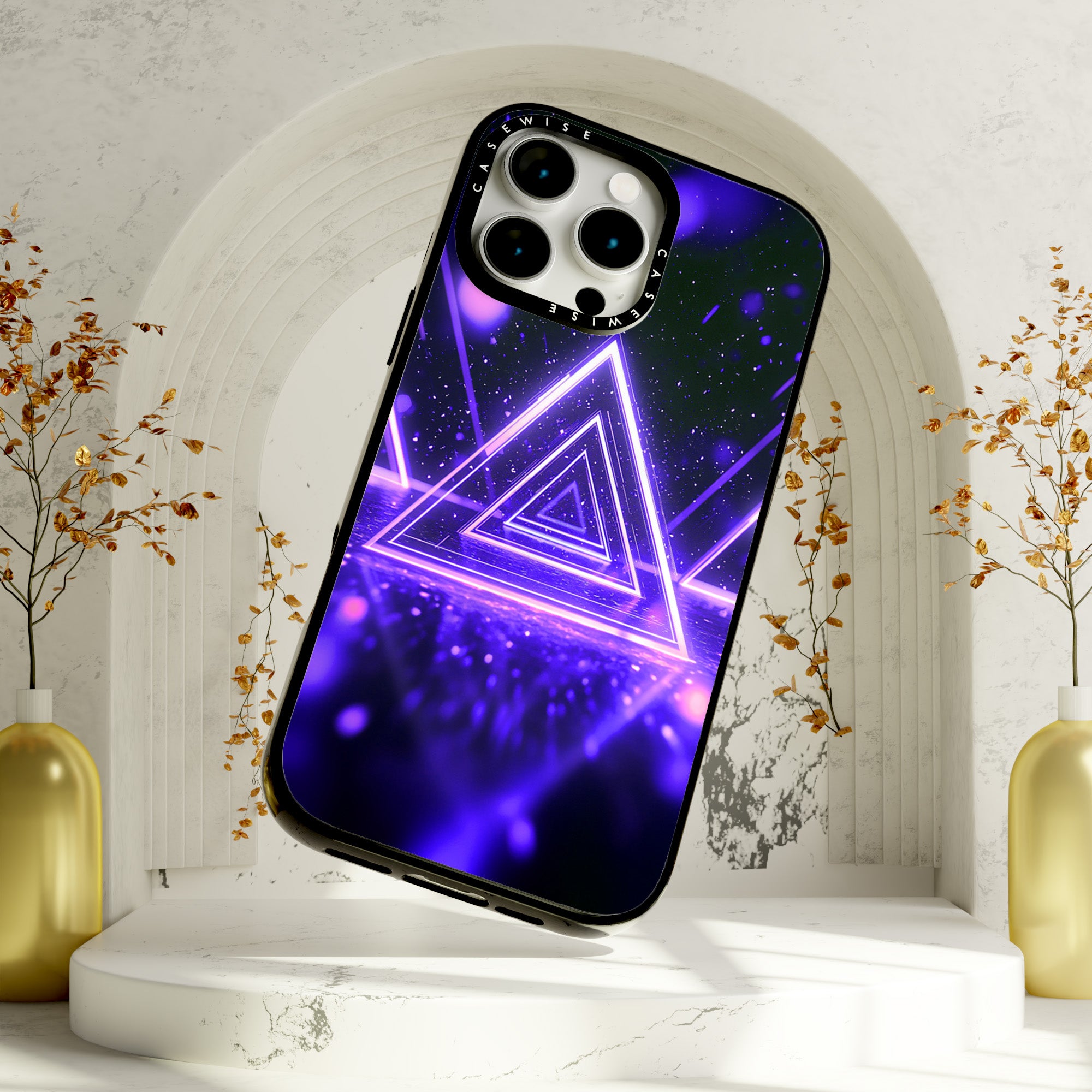 Mystisches Symbol Dreiecke Violett - Hülle