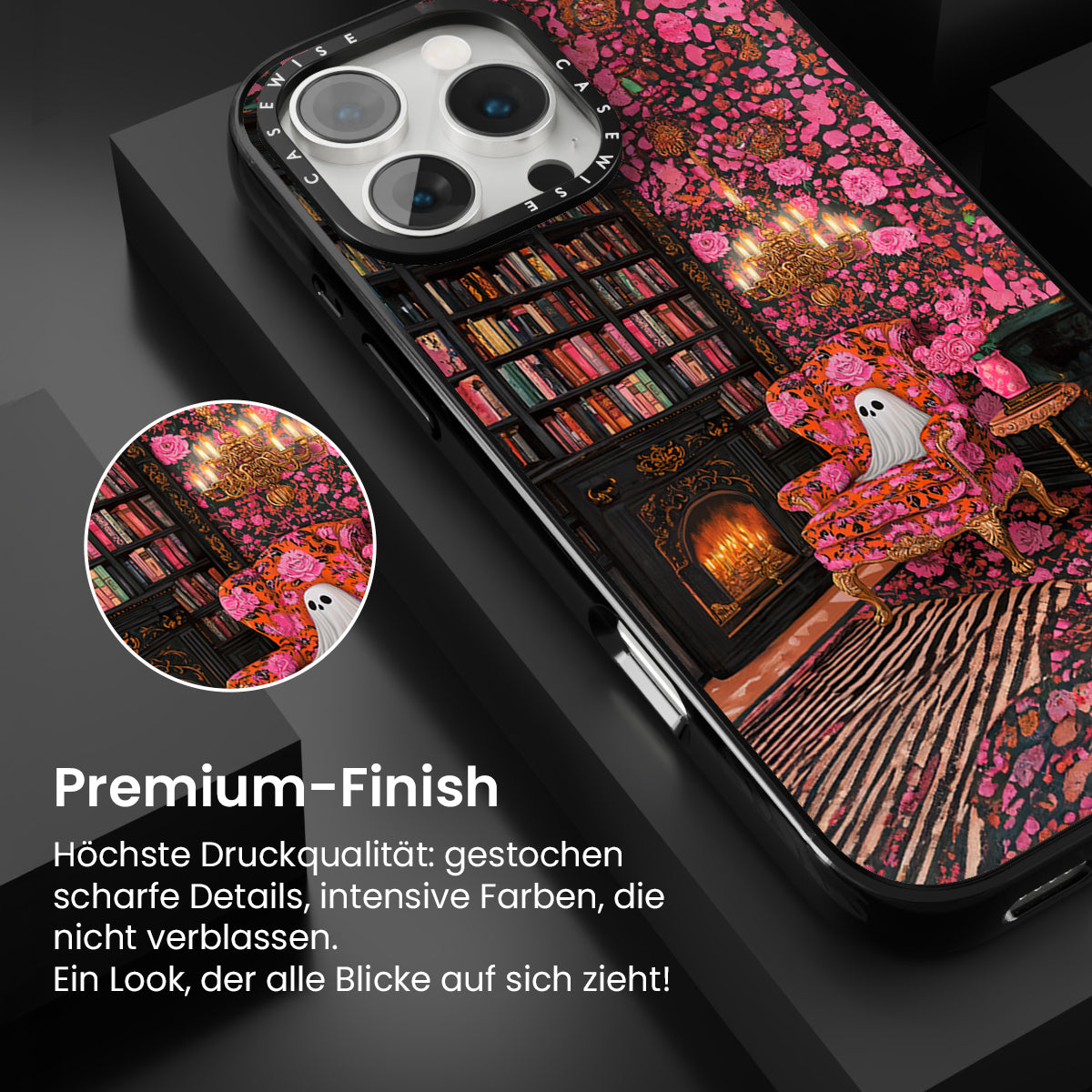 Pink Dark Academia Ghost - Hülle