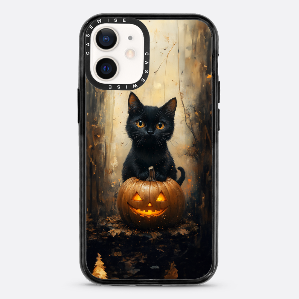 Schwarze Kürbiskatze - Hülle