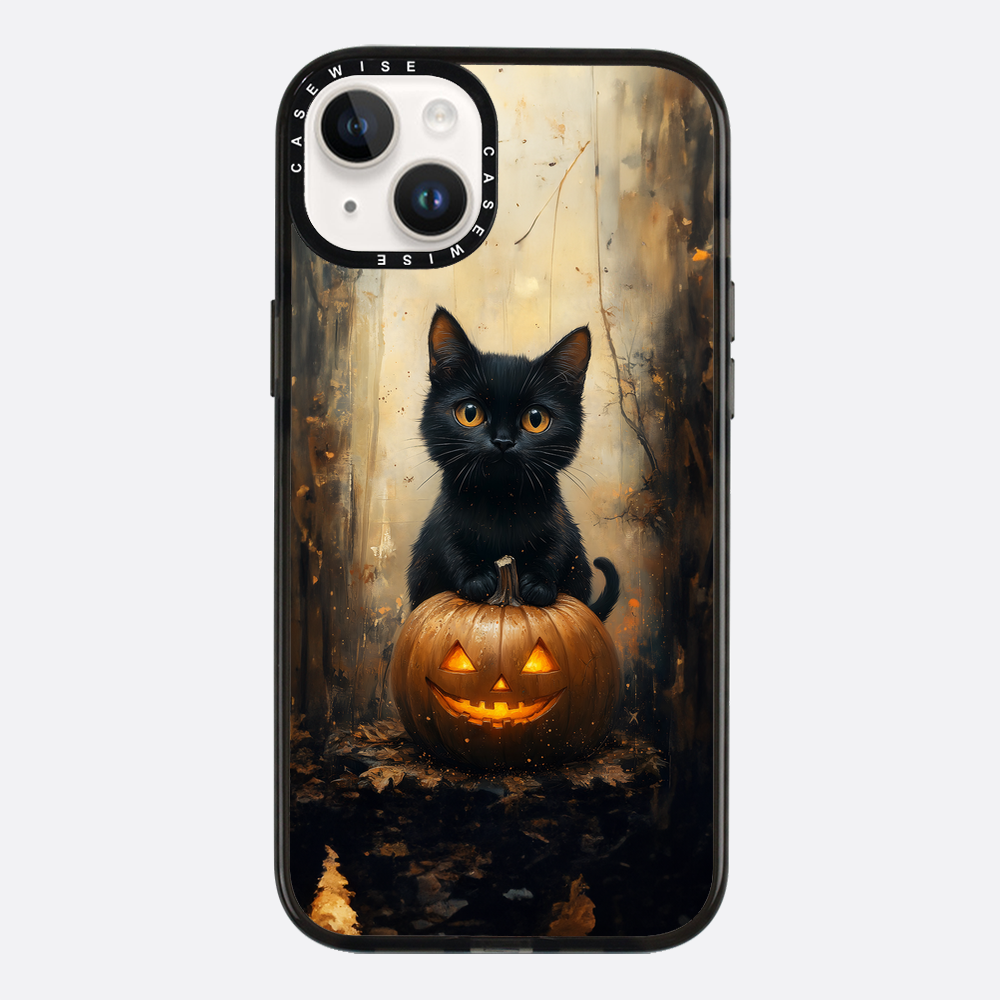 Schwarze Kürbiskatze - Hülle