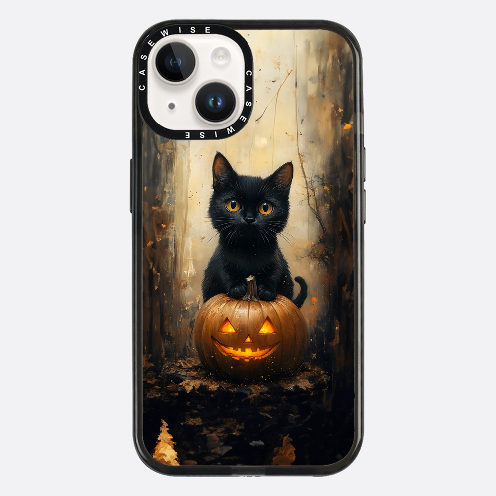Schwarze Kürbiskatze - Hülle