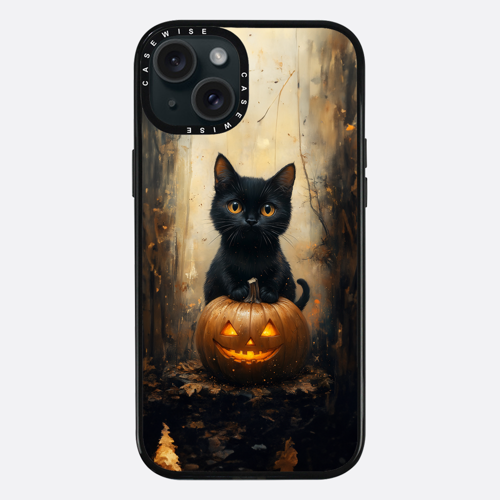 Schwarze Kürbiskatze - Hülle
