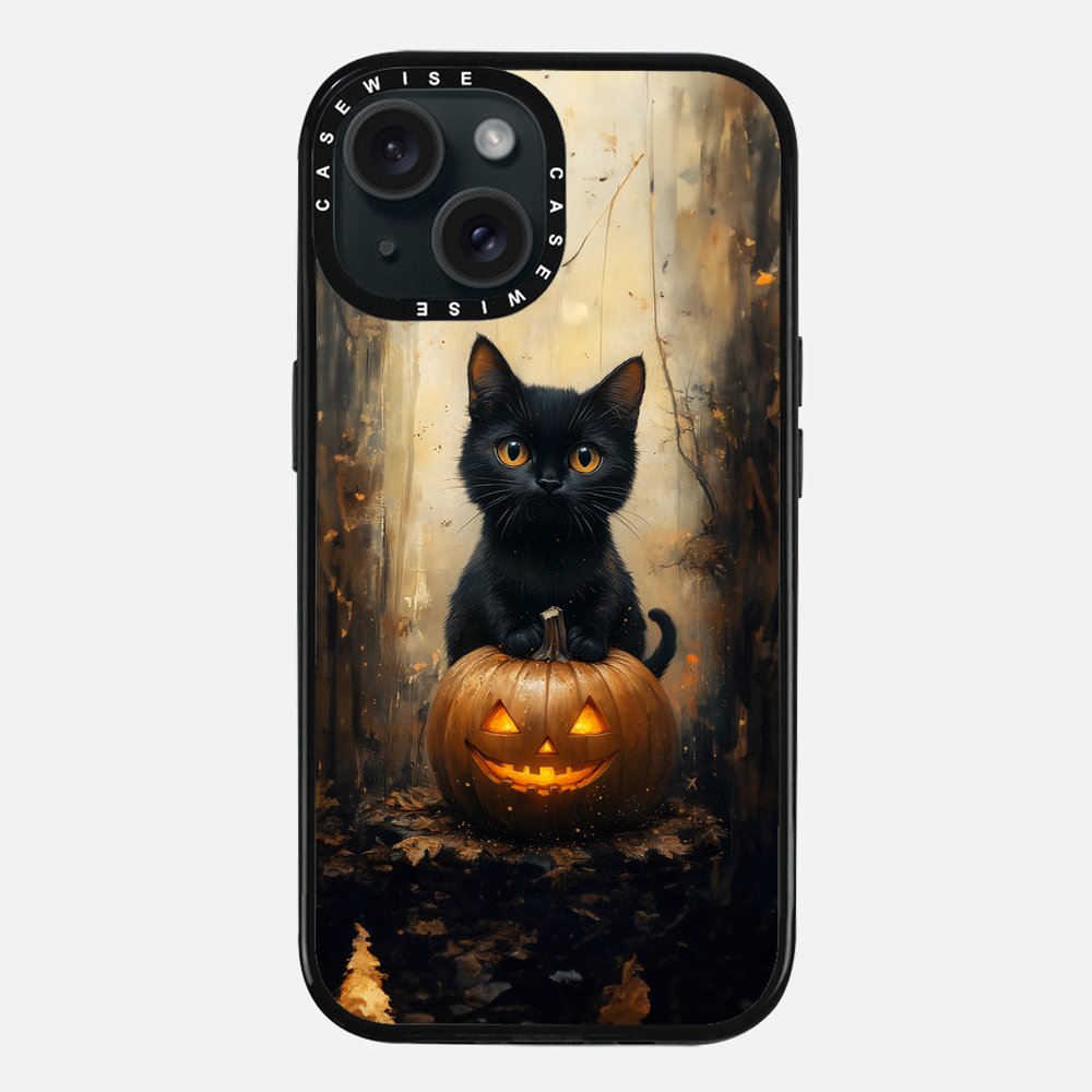 Schwarze Kürbiskatze - Hülle