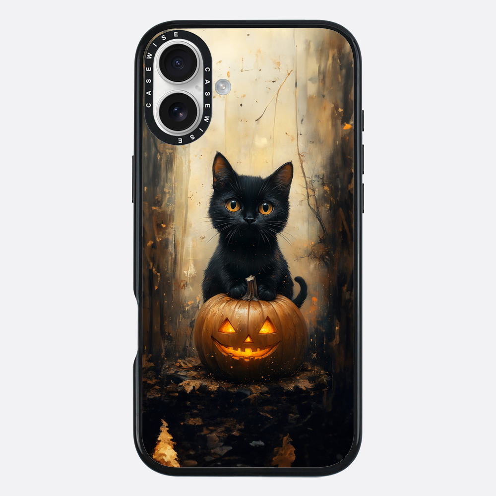 Schwarze Kürbiskatze - Hülle