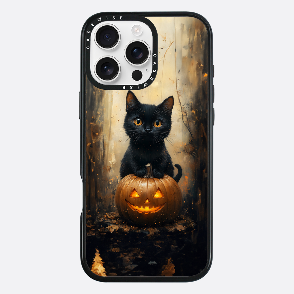 Schwarze Kürbiskatze - Hülle