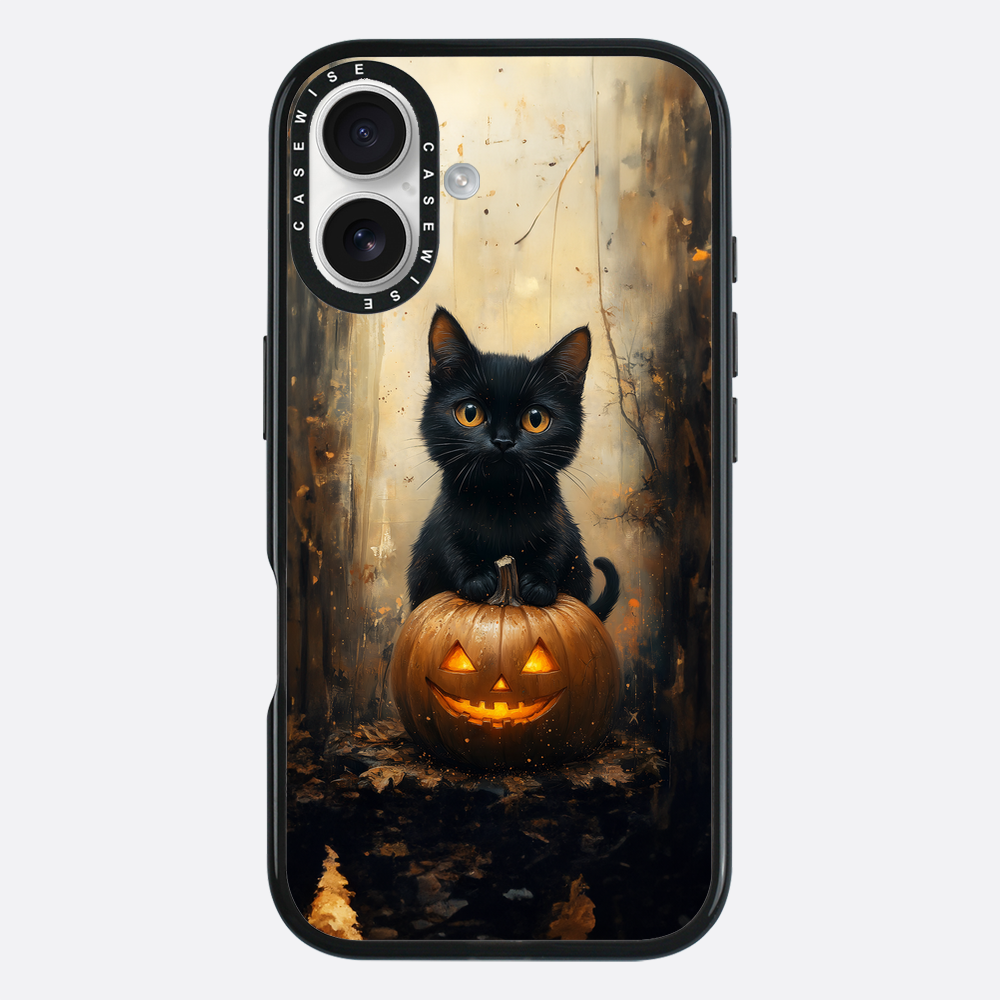 Schwarze Kürbiskatze - Hülle