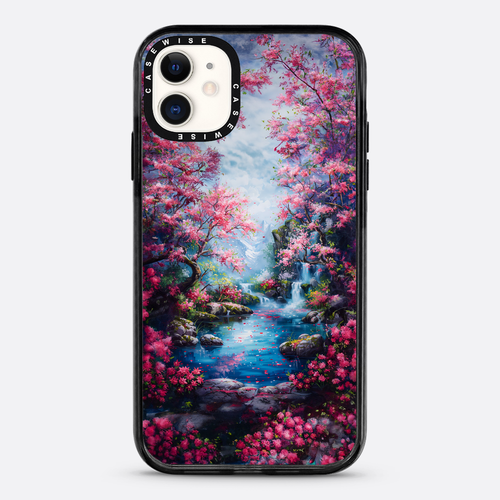Kirschblüte Fluss Natur - Hülle