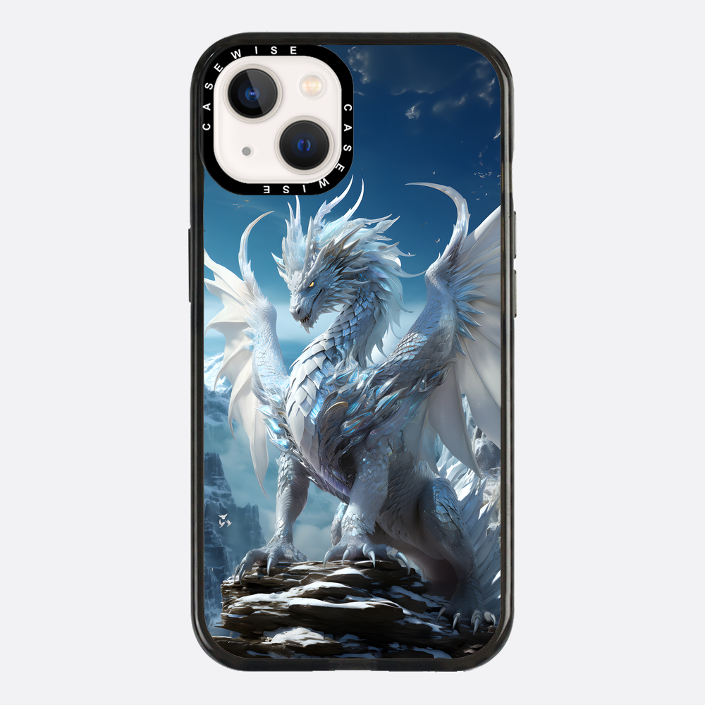 Weißer Himmel älterer Drache - Hülle
