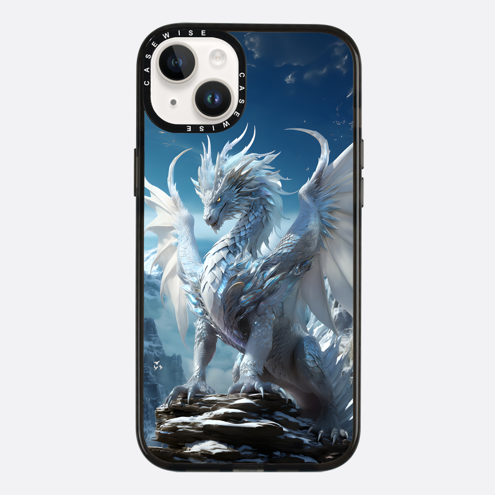 Weißer Himmel älterer Drache - Hülle