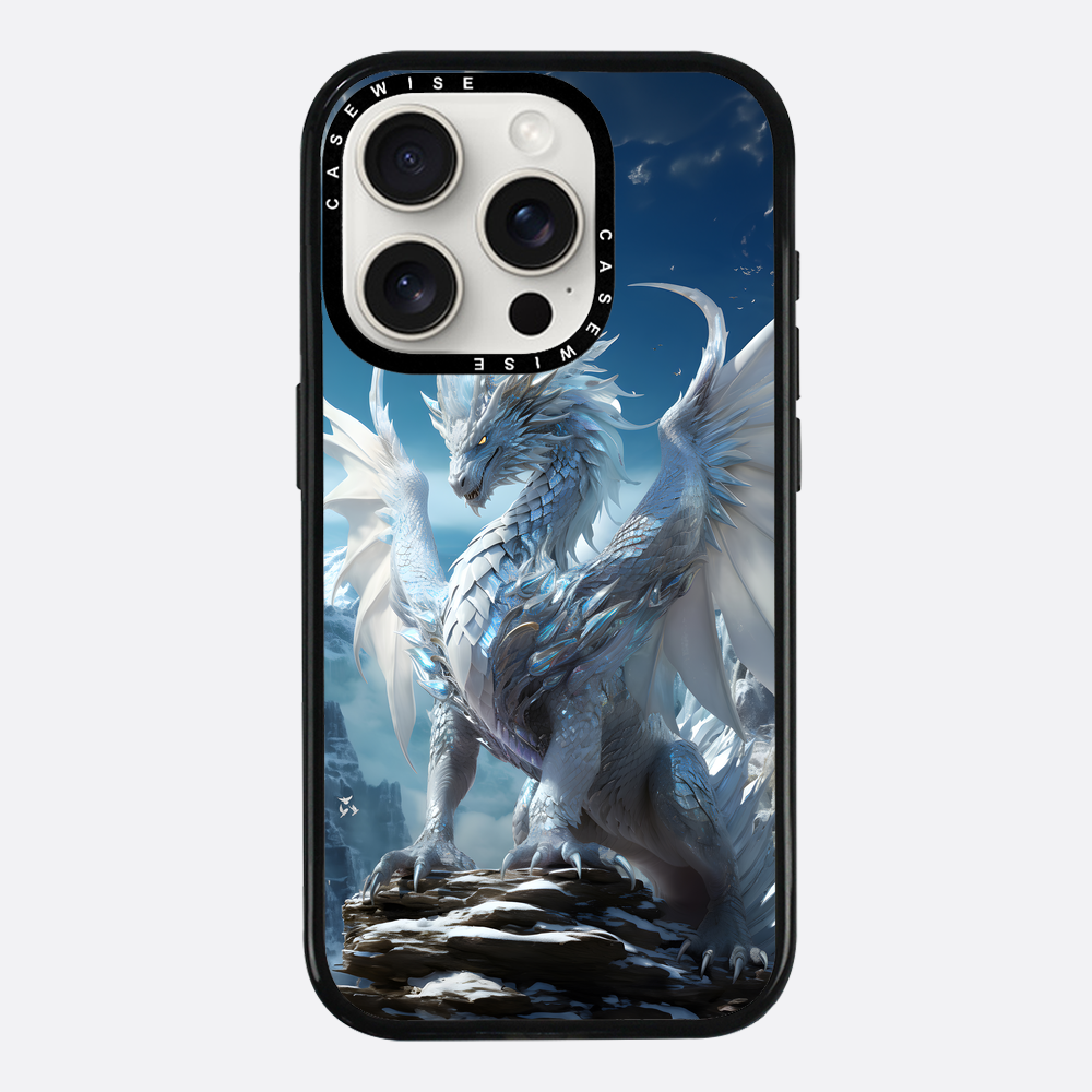 Weißer Himmel älterer Drache - Hülle