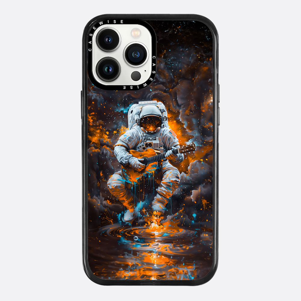 Astronaut spielt Gitarre - Hülle