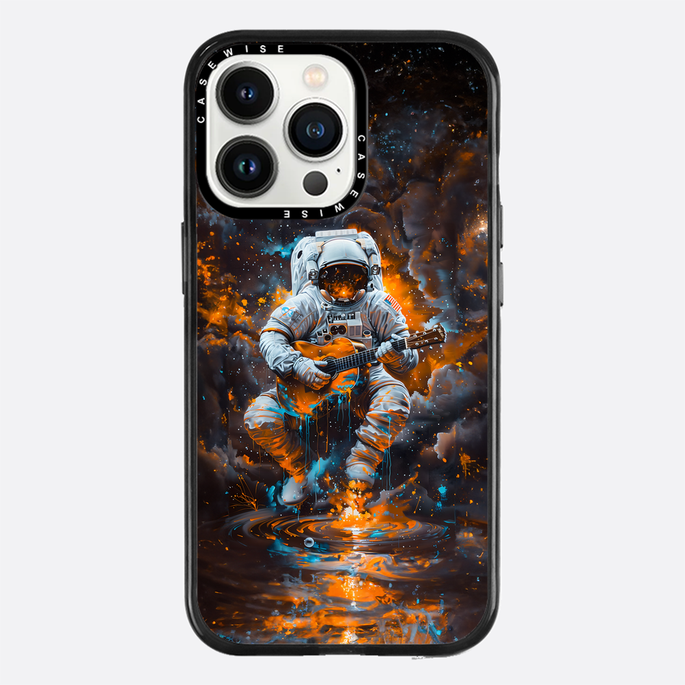 Astronaut spielt Gitarre - Hülle