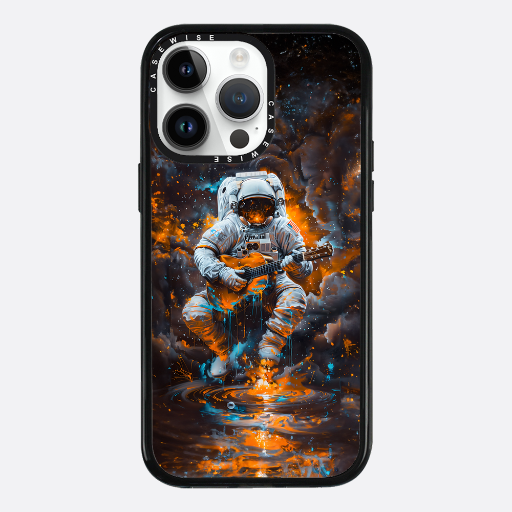 Astronaut spielt Gitarre - Hülle