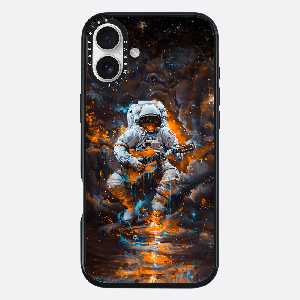 Astronaut spielt Gitarre - Hülle