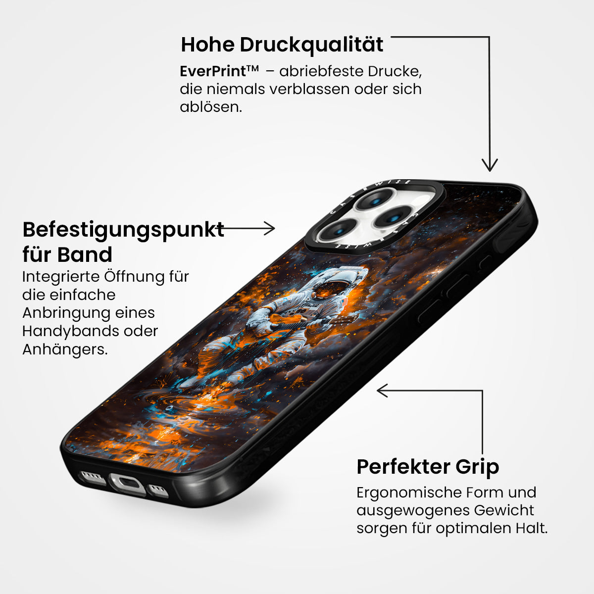 Astronaut spielt Gitarre - Hülle