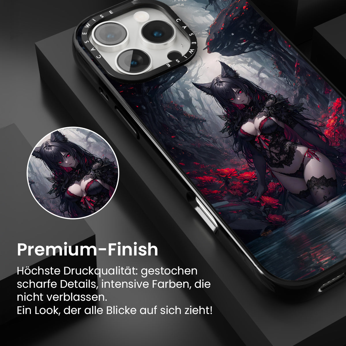 Gothic Anime Girl im Fluss - Hülle