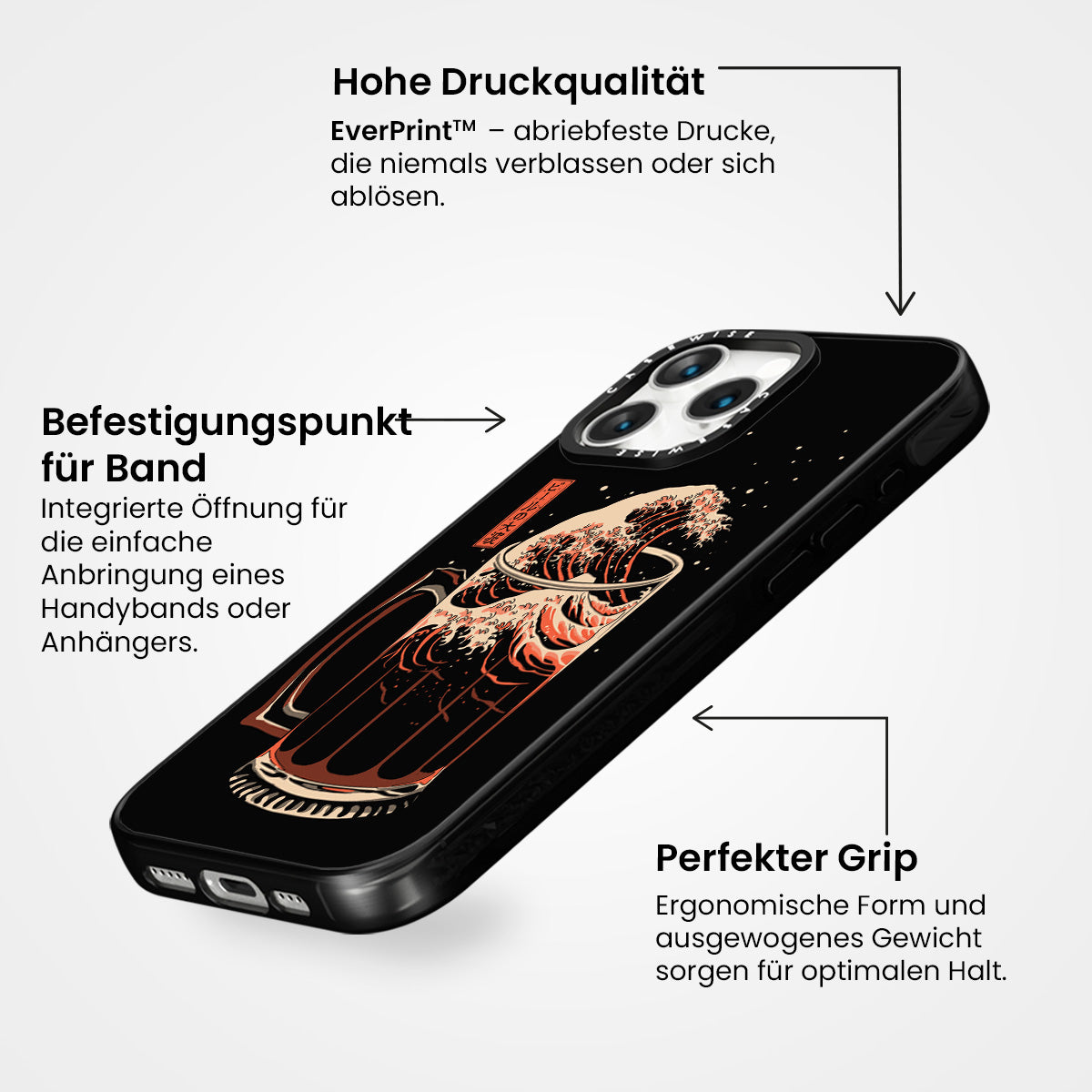 Große Welle des dunklen Bieres - Hülle