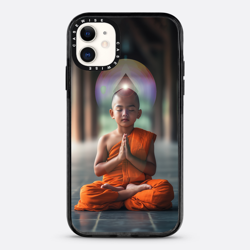 Erleuchtung Buddhistische Kindermönchmeditation - Hülle