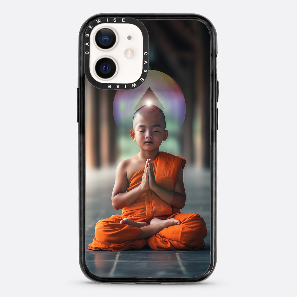 Erleuchtung Buddhistische Kindermönchmeditation - Hülle