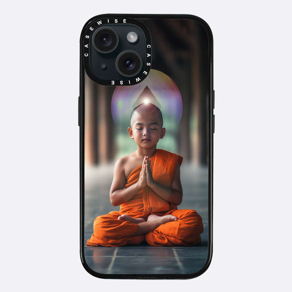 Erleuchtung Buddhistische Kindermönchmeditation - Hülle