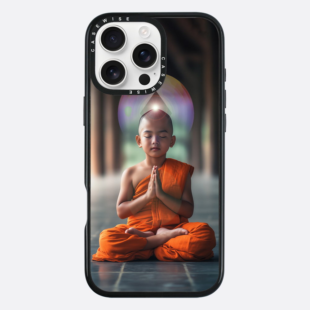 Erleuchtung Buddhistische Kindermönchmeditation - Hülle