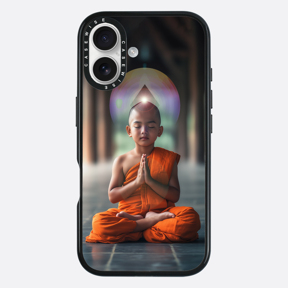 Erleuchtung Buddhistische Kindermönchmeditation - Hülle