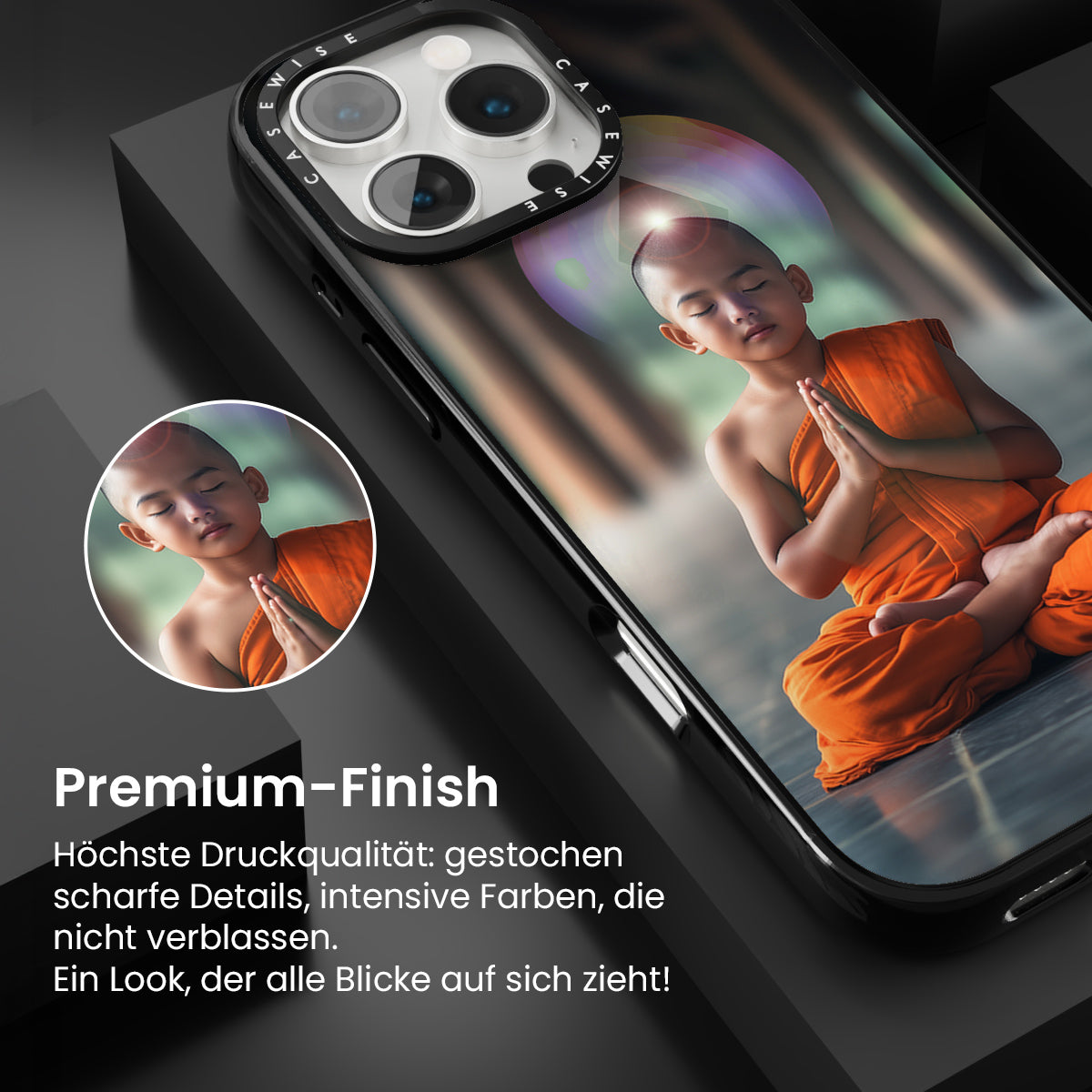 Erleuchtung Buddhistische Kindermönchmeditation - Hülle