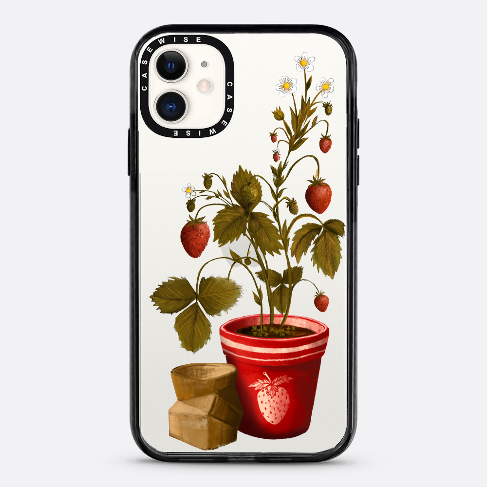 Erdbeeren in einem Topf - Hülle