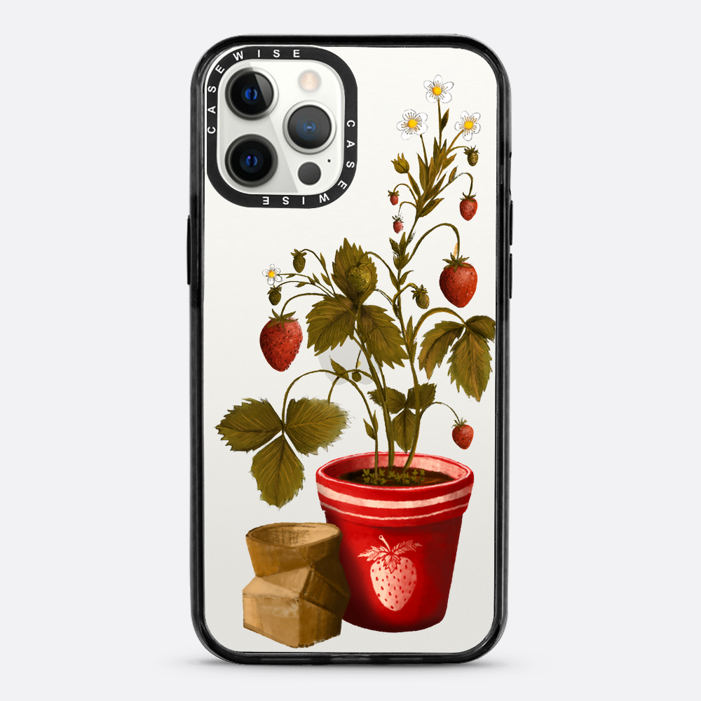 Erdbeeren in einem Topf - Hülle