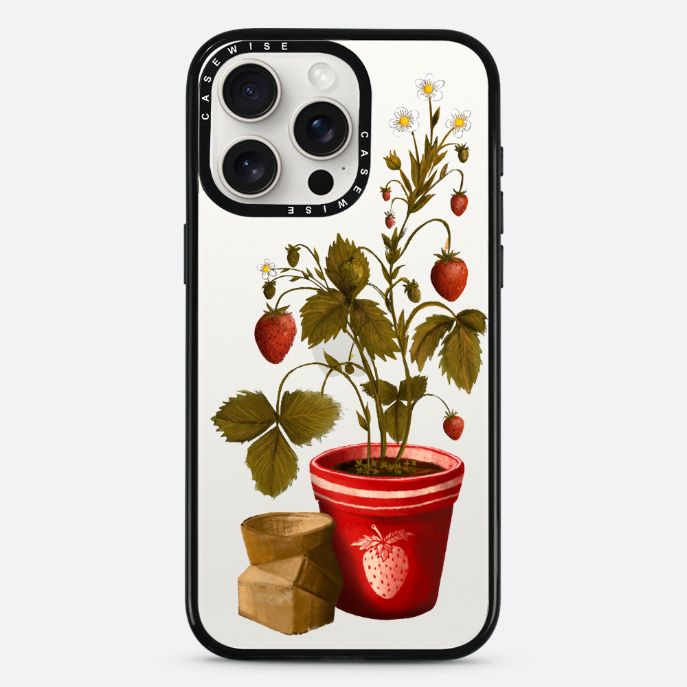 Erdbeeren in einem Topf - Hülle