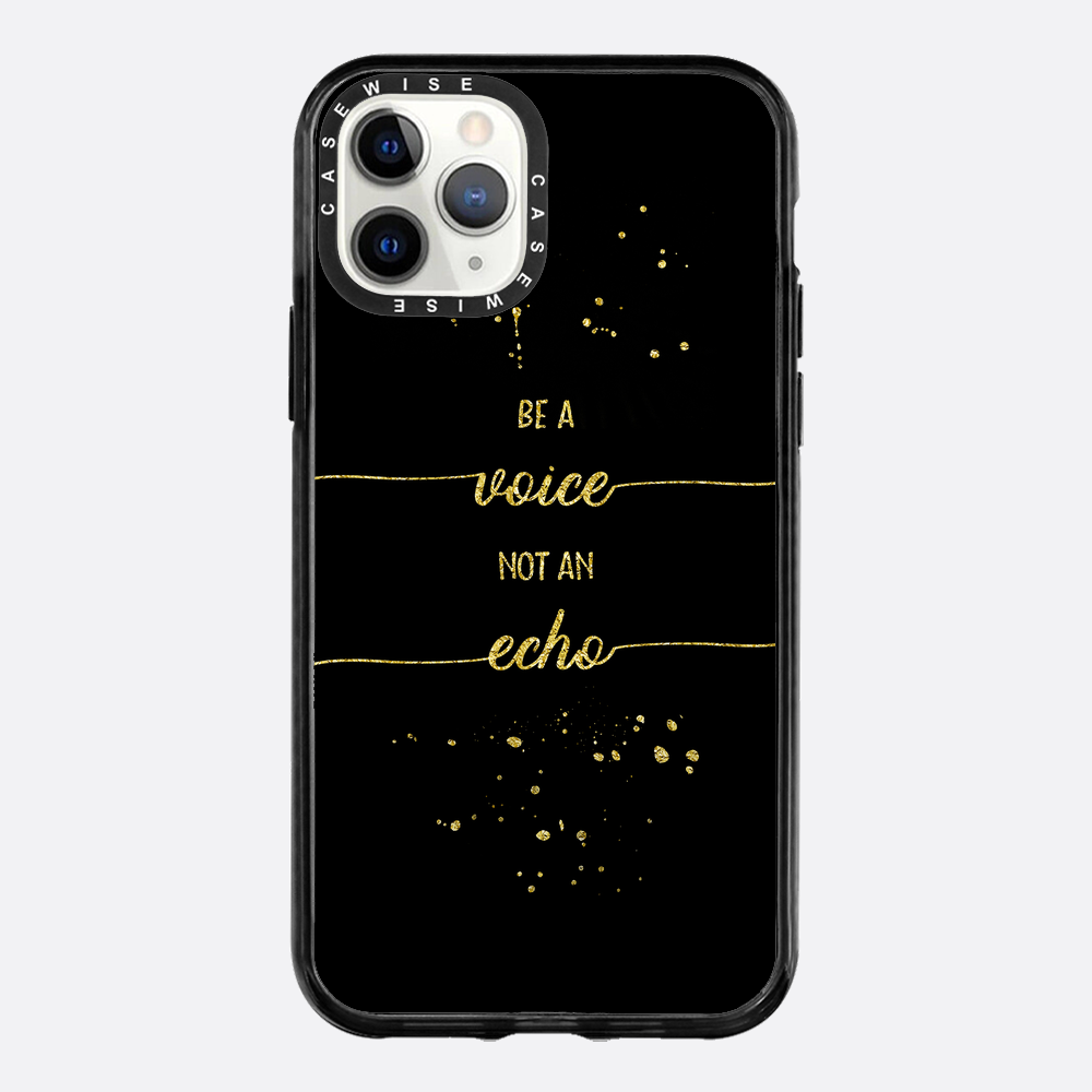 Textkunst Gold sei eine Stimme, keine Echo - Hülle