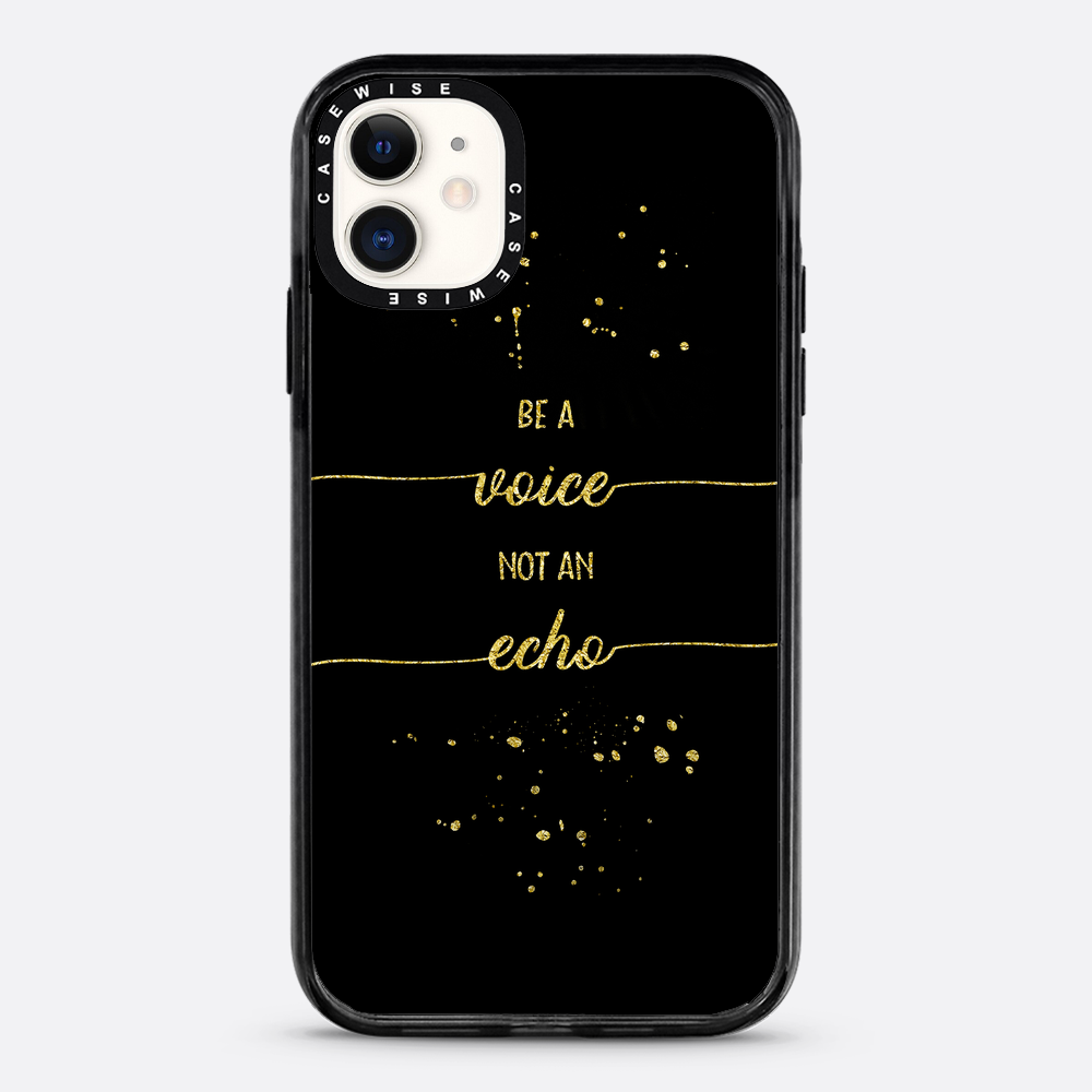 Textkunst Gold sei eine Stimme, keine Echo - Hülle