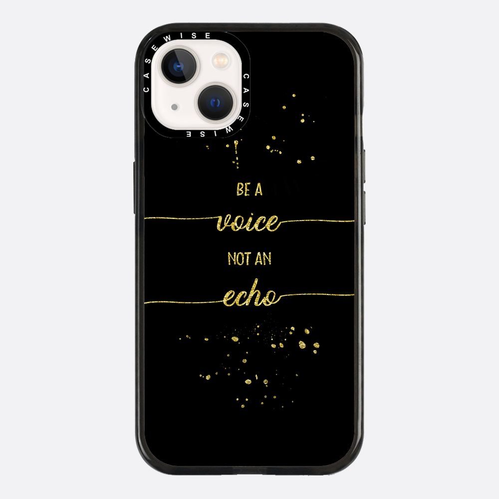 Textkunst Gold sei eine Stimme, keine Echo - Hülle