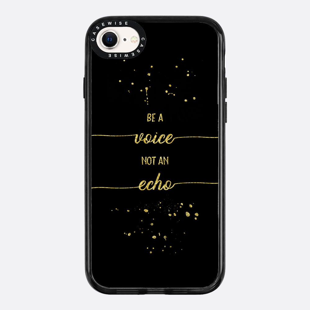 Textkunst Gold sei eine Stimme, keine Echo - Hülle