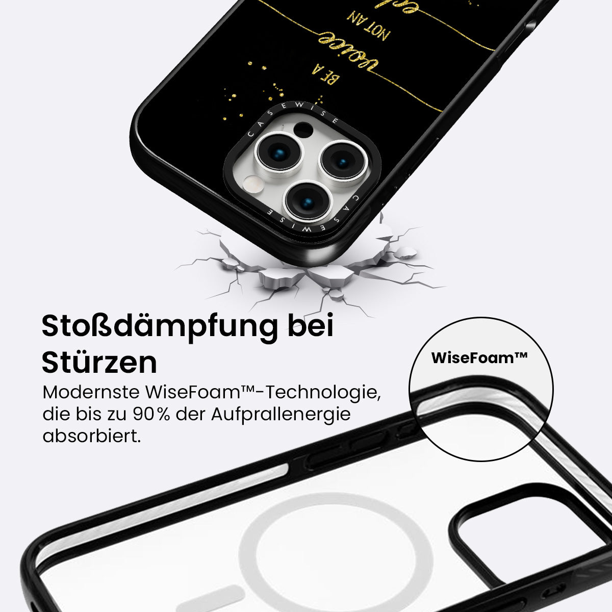 Textkunst Gold sei eine Stimme, keine Echo - Hülle