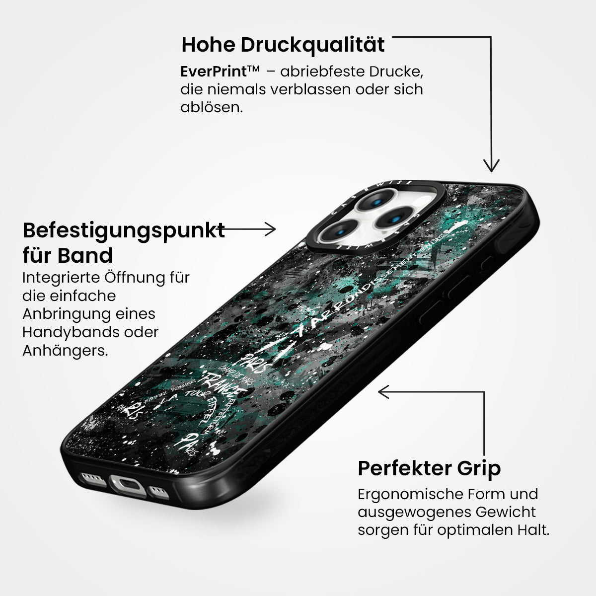 Digitalkunst Eiffelturm Türkis - Hülle