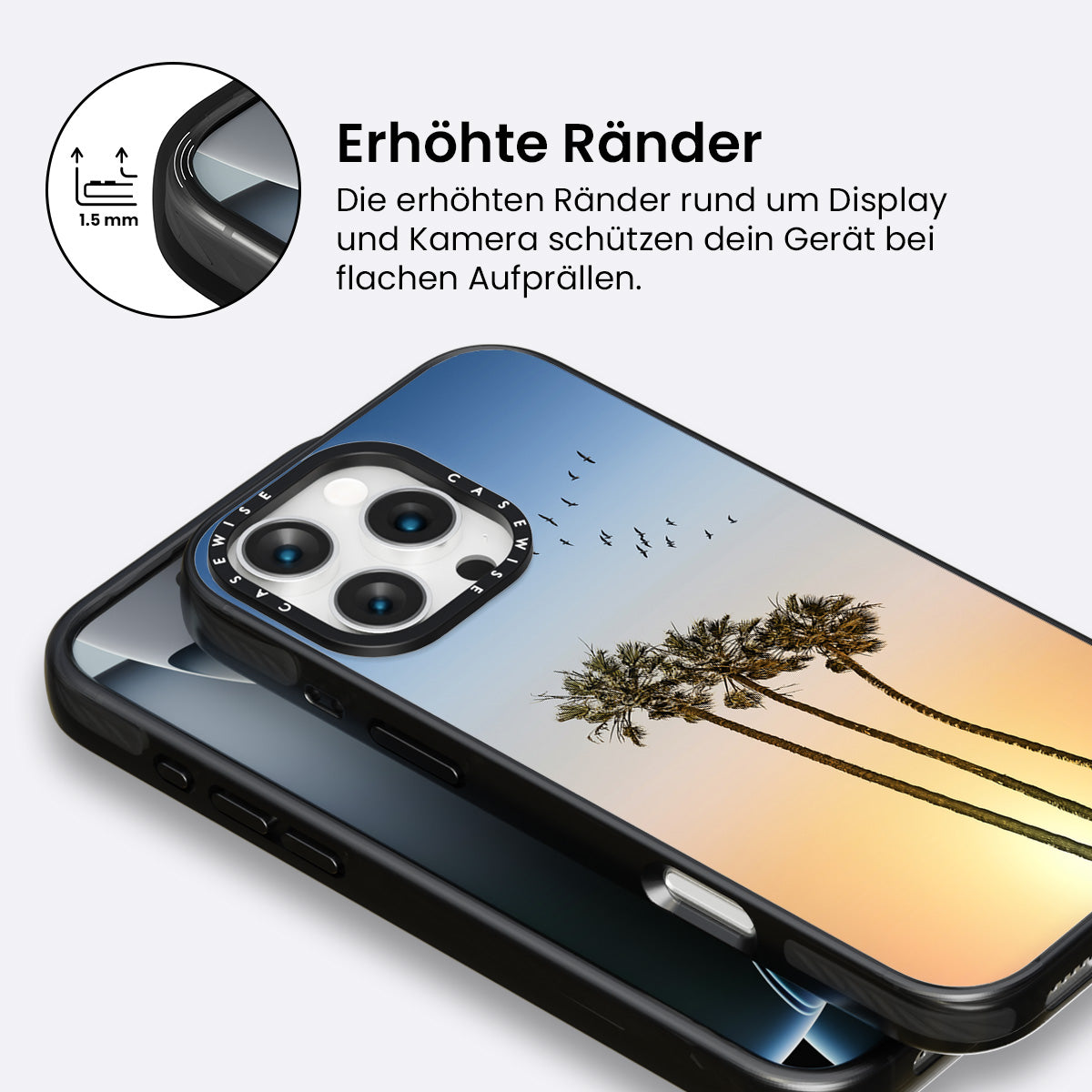 Palmen bei Sonnenuntergang - Hülle