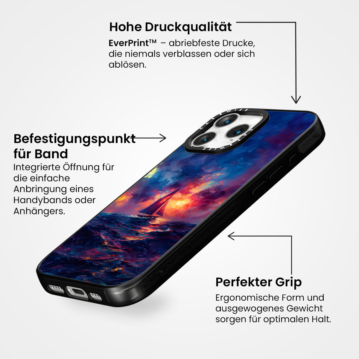 Segeln im Sonnenuntergang - Hülle