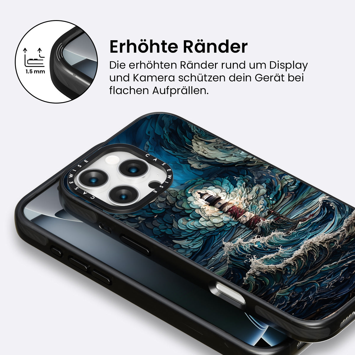 Leuchtturm im Sturm - Hülle