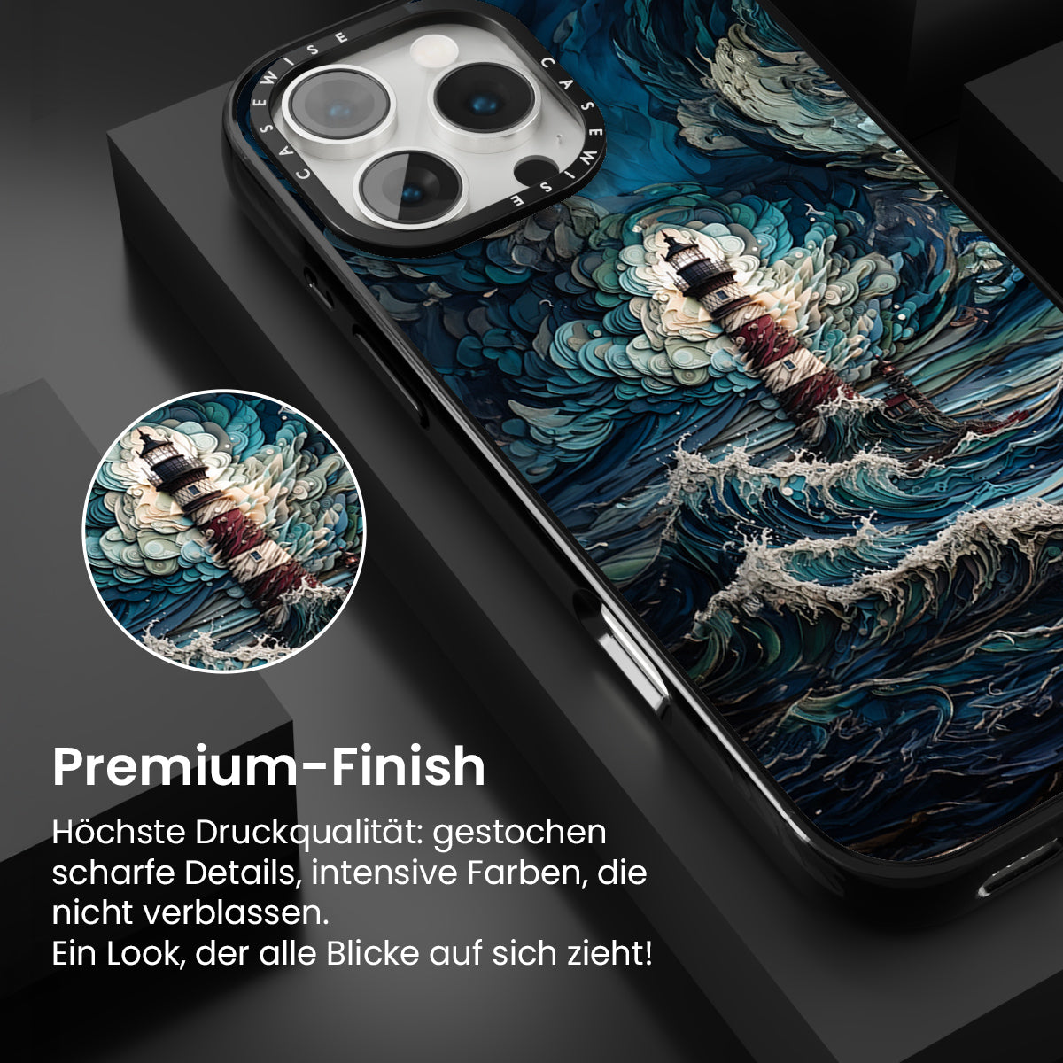 Leuchtturm im Sturm - Hülle