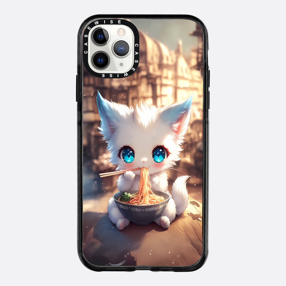 Weißes Baby Ramen Kitten - Hülle