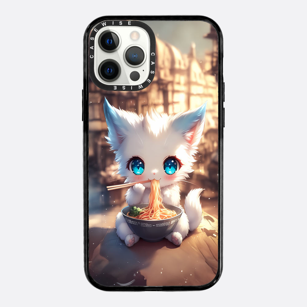 Weißes Baby Ramen Kitten - Hülle
