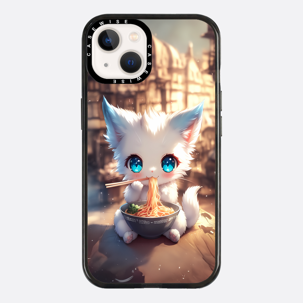 Weißes Baby Ramen Kitten - Hülle